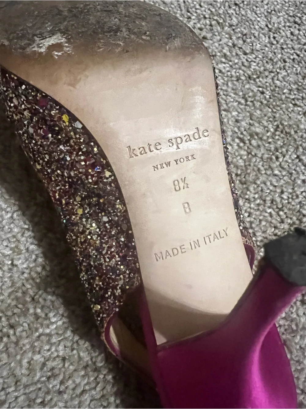 Kade Spade sequin heel. Great condition. Size 8.5